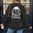 Cheer Baseball Mom Baseball And Cheer Mother Women's Sweatshirt Back Print