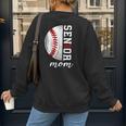 Class Of 2025 Senior 2025 Baseball Mom 2025 Women's Sweatshirt Back Print Class Of 2025 Senior 2025 Baseball Mom 2025 Women's Sweatshirt Back Print