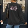 Cool Super Baseball Mom Cool Mother's Day Mama Woman Cute Women's Sweatshirt Back Print