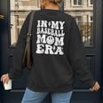 Family Mama In My Baseball Mom Era Women's Sweatshirt Back Print Family Mama In My Baseball Mom Era Women's Sweatshirt Back Print
