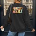 Groovy Somebody's Loud Mouth Mama Baseball Mom Mother's Day Women's Sweatshirt Back Print Groovy Somebody's Loud Mouth Mama Baseball Mom Mother's Day Women's Sweatshirt Back Print