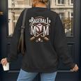 Home Run Baseball Mom Women's Sweatshirt Back Print Home Run Baseball Mom Women's Sweatshirt Back Print