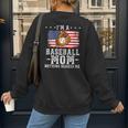 I'm a Baseball Mom Nothing Scares Me Baseball Women's Sweatshirt Back Print I'm a Baseball Mom Nothing Scares Me Baseball Women's Sweatshirt Back Print