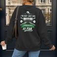 I'm Not Just His Mom I'm His Number 1 Fan Baseball Mommy Women's Sweatshirt Back Print