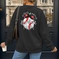 Loud & Proud Baseball Mom Baseballs Mother Sport Women Girls Women's Sweatshirt Back Print