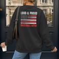 Loud & Proud Baseball Mom Sport Women's Sweatshirt Back Print