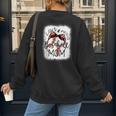 Loud Proud Baseball Mom Mommy Women's Sweatshirt Back Print
