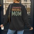 Loudmouth Baseball Mom Mother's Day Sports Cute Women's Sweatshirt Back Print Loudmouth Baseball Mom Mother's Day Sports Cute Women's Sweatshirt Back Print