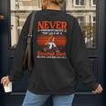 Love Of A Baseball Mom Pitcher Catcher Baseball Player Women's Sweatshirt Back Print