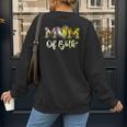 Mom Of Both Softball Baseball Mom Women's Sweatshirt Back Print Mom Of Both Softball Baseball Mom Women's Sweatshirt Back Print