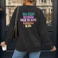 Who Needs Referees When We Have Baseball Moms Women's Sweatshirt Back Print Who Needs Referees When We Have Baseball Moms Women's Sweatshirt Back Print