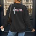 Number One Baseball Mom For Mothers Day Baseball Mama Women's Sweatshirt Back Print Number One Baseball Mom For Mothers Day Baseball Mama Women's Sweatshirt Back Print