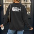 Oily Baseball Momma Essential Oils Meme For Oils Mom Women's Sweatshirt Back Print Oily Baseball Momma Essential Oils Meme For Oils Mom Women's Sweatshirt Back Print