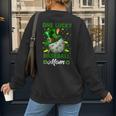 One Lucky Baseball Mom St Patricks Day One Lucky Mom Women Women's Sweatshirt Back Print