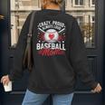 Proud Baseball Mom For Women Mom Baseball Mama Women's Sweatshirt Back Print Proud Baseball Mom For Women Mom Baseball Mama Women's Sweatshirt Back Print