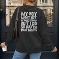Proud Sassy Baseball Mom Women's Sweatshirt Back Print