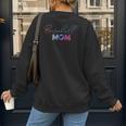 Retro Cute Mother's Day Teeball T-Ball Baseball Mom Women's Sweatshirt Back Print