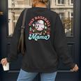 Retro Oily Baseball Mom Meme For Essential Oils Game Day Women's Sweatshirt Back Print