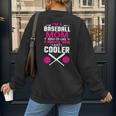 Self Expression Cool Baseball Mom Positive Thinking Women's Sweatshirt Back Print Self Expression Cool Baseball Mom Positive Thinking Women's Sweatshirt Back Print