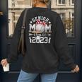 Senior 23 Baseball Mom Class Of 2023 Graduated Mother's Day Women's Sweatshirt Back Print Senior 23 Baseball Mom Class Of 2023 Graduated Mother's Day Women's Sweatshirt Back Print
