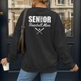 Senior Baseball Mom 2024 Team Parent Helper Class Of 2024 Women's Sweatshirt Back Print