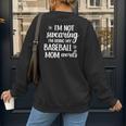 Using Baseball Mom Words Swearing Baseball Mom Sweary Women's Sweatshirt Back Print Using Baseball Mom Words Swearing Baseball Mom Sweary Women's Sweatshirt Back Print