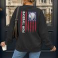 Vintage Baseball Mom Proud Family Summer Baseball Player Women's Sweatshirt Back Print Vintage Baseball Mom Proud Family Summer Baseball Player Women's Sweatshirt Back Print