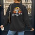 Vintage Retro Sunset Baseball Mom Mother's Day Women's Sweatshirt Back Print Vintage Retro Sunset Baseball Mom Mother's Day Women's Sweatshirt Back Print
