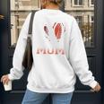 Ball Mom Football Baseball Mom Premium Women's Sweatshirt Back Print Ball Mom Football Baseball Mom Premium Women's Sweatshirt Back Print