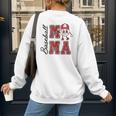 Baseball Mama Baseball Mom Game Day Senior Night Women's Sweatshirt Back Print
