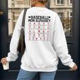 Baseball Mom Alphabet Women's Sweatshirt Back Print Baseball Mom Alphabet Women's Sweatshirt Back Print