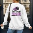 Baseball Mom Club Cool Women's Sweatshirt Back Print Baseball Mom Club Cool Women's Sweatshirt Back Print