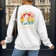 Baseball Mom I Created A Monster He Calls Me Mom Women's Sweatshirt Back Print