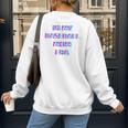 In My Baseball Mom Era 80s Retro Style Women's Sweatshirt Back Print