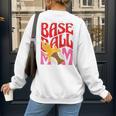 Baseball Mom Game Day Trendy Pink Leopard Mama Premium Women's Sweatshirt Back Print Baseball Mom Game Day Trendy Pink Leopard Mama Premium Women's Sweatshirt Back Print