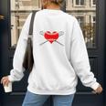 Baseball Mom Humor I Teach My Kids To Hit And Steal Women's Sweatshirt Back Print Baseball Mom Humor I Teach My Kids To Hit And Steal Women's Sweatshirt Back Print