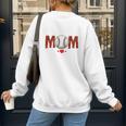 Baseball Mom Leopard Sports Players Mother's Day Women's Sweatshirt Back Print Baseball Mom Leopard Sports Players Mother's Day Women's Sweatshirt Back Print