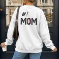 Baseball Mom Number One 1 Mother Baseball Lover Mother's Day Women's Sweatshirt Back Print