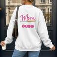 Baseball Mom Baseball Pitcher Bat Gloves Baseball Player Women's Sweatshirt Back Print