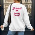 Baseball Mom Raglan Baseball Tee Women's Sweatshirt Back Print