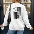 Baseball Mom USA Flag Baseball Mama Day Vibes Mama Women's Sweatshirt Back Print Baseball Mom USA Flag Baseball Mama Day Vibes Mama Women's Sweatshirt Back Print