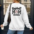 Baseball Mom Varsity Baseball Mama Cute Mother's Day Women's Sweatshirt Back Print Baseball Mom Varsity Baseball Mama Cute Mother's Day Women's Sweatshirt Back Print