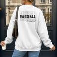 Baseball Mom Vintage Sporty Humor Women's Sweatshirt Back Print