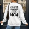 Baseball Mom Women Girls Daughter Mother Baseball Player Women's Sweatshirt Back Print Baseball Mom Women Girls Daughter Mother Baseball Player Women's Sweatshirt Back Print