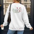 Baseball Mom's Favorite Game Day Premium Women's Sweatshirt Back Print