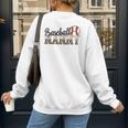 Baseball Nanny Women BallPark Nanny Baseball Mom Women's Sweatshirt Back Print