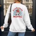 Calm Your Mitts Baseball Mom Sport Lover Women's Sweatshirt Back Print Calm Your Mitts Baseball Mom Sport Lover Women's Sweatshirt Back Print