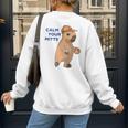 Capybara Calm Your Mitts Baseball Mom Sport Lover Tee Women's Sweatshirt Back Print Capybara Calm Your Mitts Baseball Mom Sport Lover Tee Women's Sweatshirt Back Print