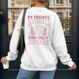 My Favorite Baseball Player Calls Me Mom Proud Baseball Mom Premium Women's Sweatshirt Back Print My Favorite Baseball Player Calls Me Mom Proud Baseball Mom Premium Women's Sweatshirt Back Print