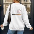 I'm His 1 Fan Since Day One Baseball Mom Women's Sweatshirt Back Print